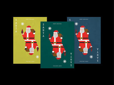 "Drunk Santa" Christmas Cards