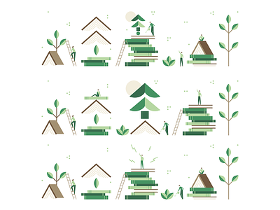 Book banners banner banners book books design eco green icon icons illustration leaf leaves people recycle symbol symbols tree trees web