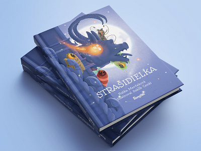 Strašidielka book book book cover children cover design illustration kids layout