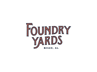 Foundry Yards apartments brand design brand identity logotype real estate