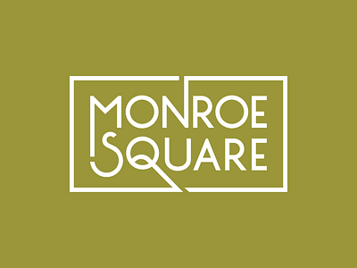 Monroe Square Logo ascender community descender logo rectangle townhouse type