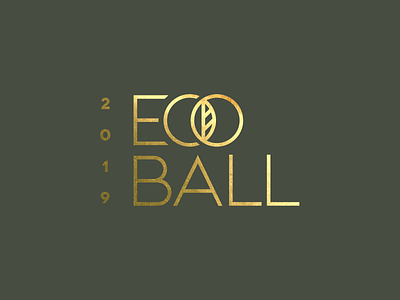 Eco Ball Gold Foil ball eco gala gold leaf sage