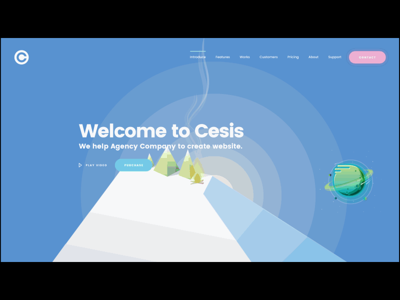 Cesis PSD - Contact form animated