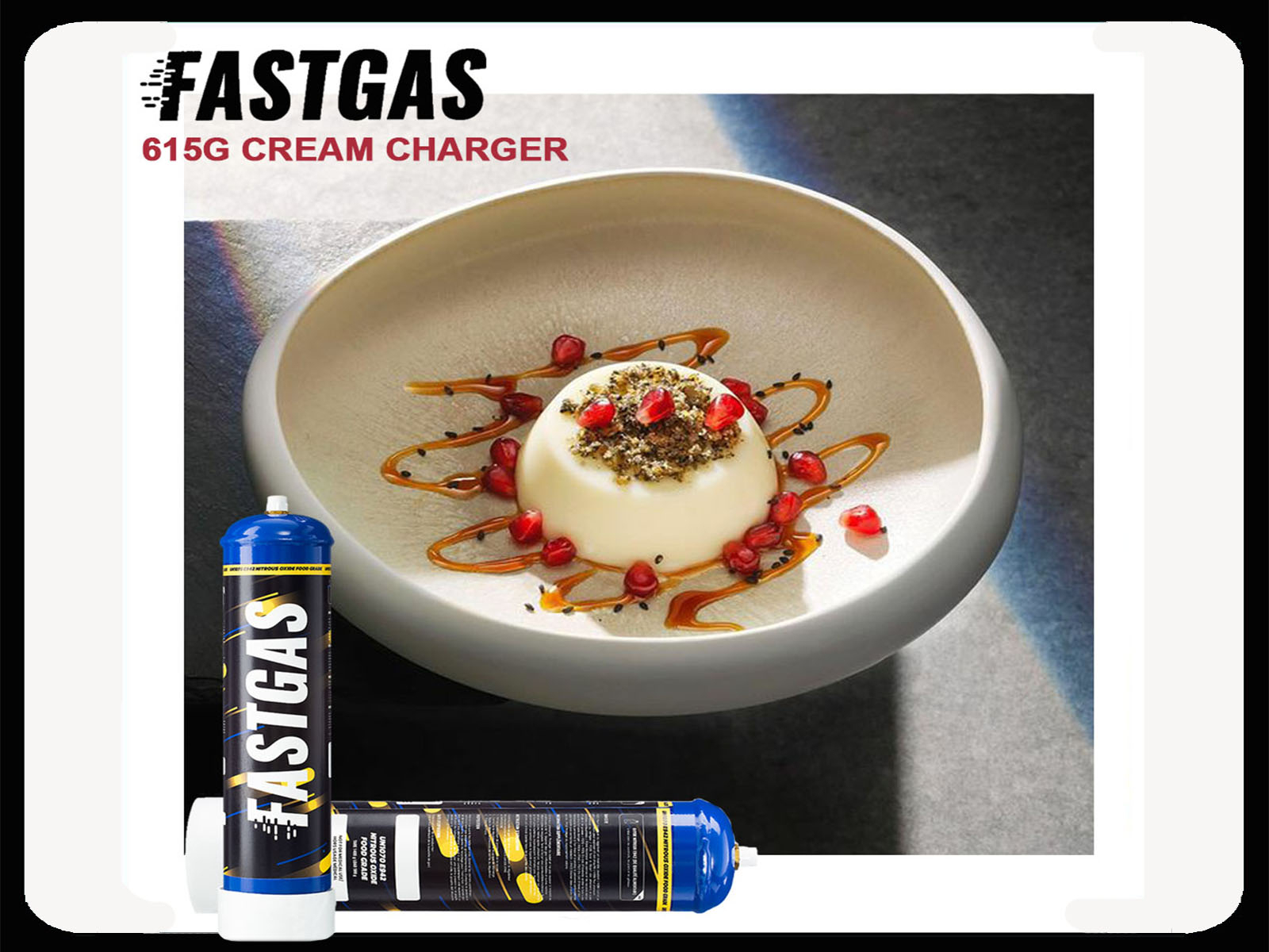 FastGas 615g Cream Charger Wholesale Food Grade Nitrous Oxide by