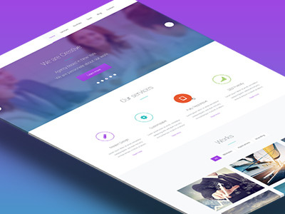 Valencia Modern PSD template