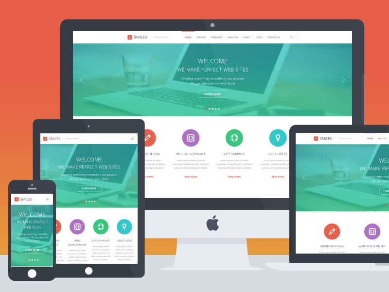 Smiles - Responsive Multi-purpose PSD Template by Alexander Samokhin on ...
