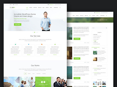 JoeBy | Responsive One Page Business HTML Template agency bootstrap business clean corporate creative elements green mobile modern portfolio responsive