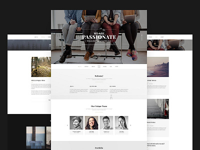 Secret | Creative One Page Html5 Template animated black clean creative gold html minimal modern parallax responsive template transitions