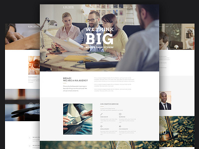 A-Ha Theme PSD | Agency Demo agency creative psd template