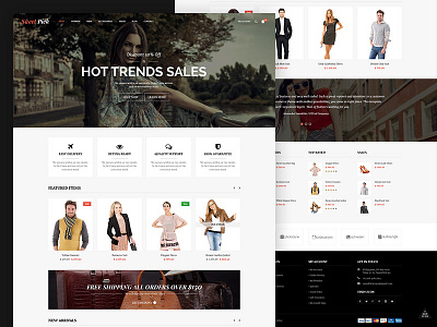 Sweet Pick Modern Ecommerce PSD | Demo 3 apparel clothes creative ecommerce modern parallax psd shop store template themeforest woo