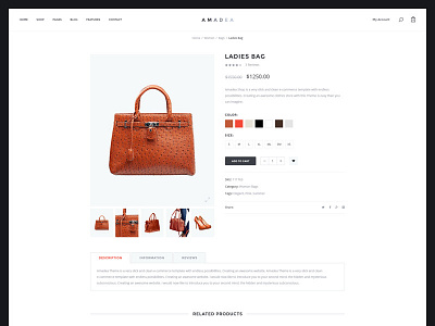 Amadea PSD | Product Page