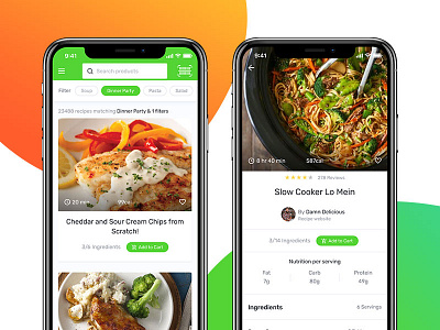 Cooklist Recipe App app cooking cooklist food ios iphone mobile recipe ui ux