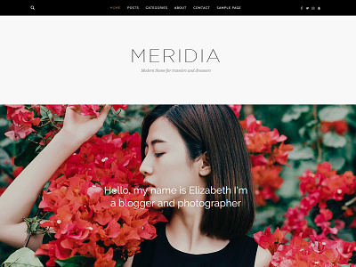 Meridia Blogging Theme