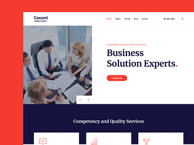 Casumi Consulting clean creative html minimal modern simple template