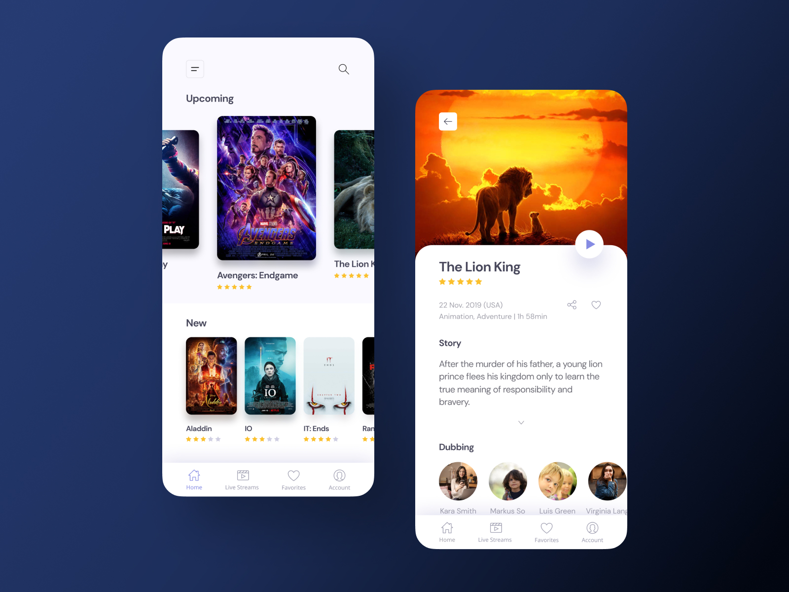 Movie App Concept by Alexander Samokhin on Dribbble