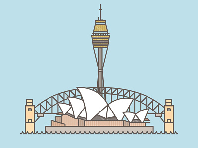 Sydney, King of diamonds architecture australia building card city explore flat playing card skyline sydney sydney opera house water