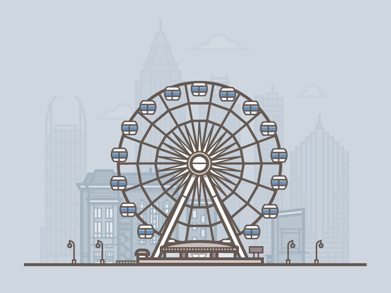 Ferris Wheel Isometric Stock Illustrations – 790 Ferris Wheel Isometric  Stock Illustrations, Vectors & Clipart - Dreamstime