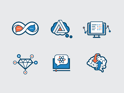Ed-tech icons computer icons illustration learning line math penrose school science
