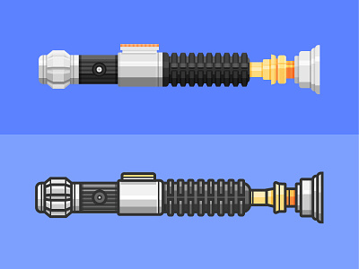 Two flavors of sabers force illustration lightsaber line star wars