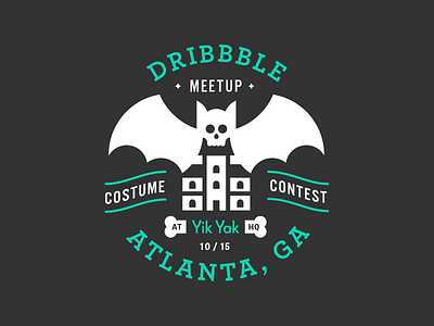 Atlanta Dribbble Meetup: SpOoKy Edition archer badge bat event halloween meetup seal skull