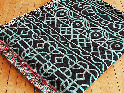 Yak Wrap blanket fabric line mono pattern photo swag textile