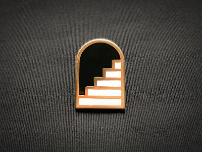 Nowhere Stairs enamel pin lapel pin occult pin stairs symbol