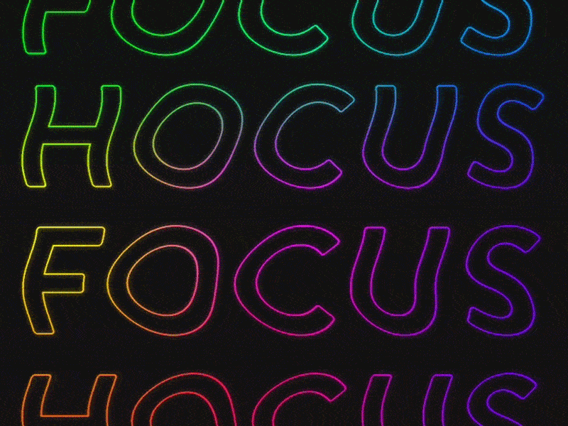 Hocus Focus animation presentation slide spooky typography wiggle