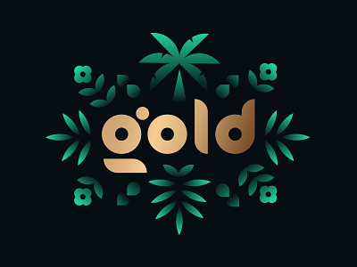 Robinhood ✨Gold✨ branding gold logo plants