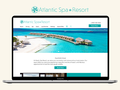 Atlantic Spa and Resort ui design web design