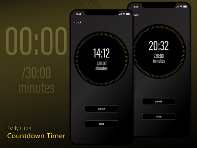 Daily UI 14 app design countdown timer daily ui daily ui 14 daily ui challange mobile design ui ui design