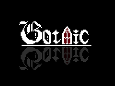 Goth!Negative space logo