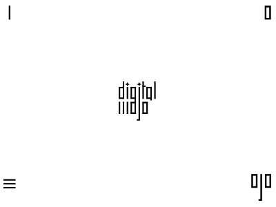 Digital Mojo Logo Design - WIP 0 1 bits design digital hyderabad india inspiration logo mojo