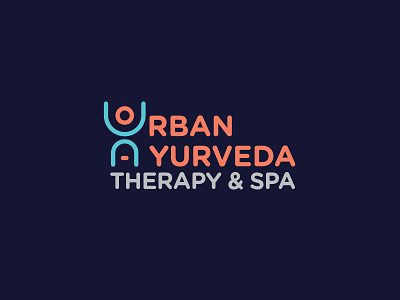 Urban Ayurveda Logo a ayurveda design hyderabad india logo massage spa therapy u