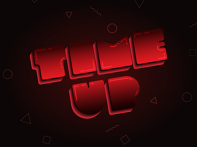 Time Up! design graphic graphics illustration inspired red sleek time ui