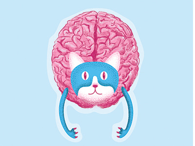 a very smart cat of mine blue brain cat kitten lover mind reason pussy pet smart wit
