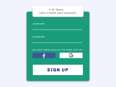 Daily UI : Sign Up