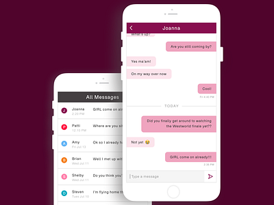 Daily UI : Direct Messaging