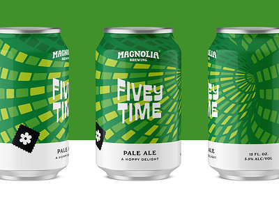 Magnolia Brewing - Fivey Time beer beercan branding can craftbeer packaging packagingdesign san francisco