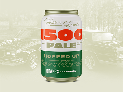 Drake's 1500 Pale Refresh 1989 bay area beer craft beer cutlass drakes packaging typography yay area