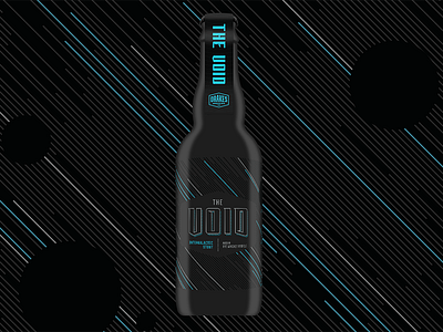 Drakes Brewing Co. – The Void, Intergalactic Stout beer label craft beer future modern packaging sci fi screenprint space
