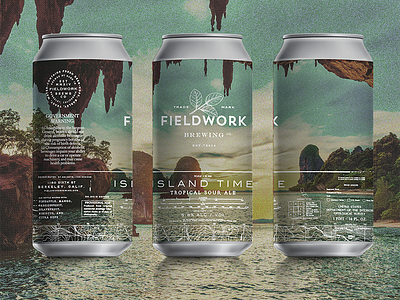 Fieldwork Island Time adventure can craft beer fieldwork label nature outdoors packaging