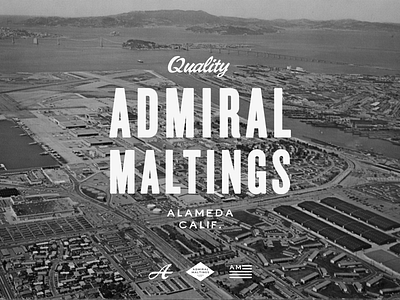 Admiral Maltings Identity apparel beer branding design handpainted identity logo packaging signage vintage