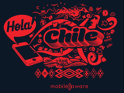Mobileaware Chilean office camiseta chile polera polo t shirt