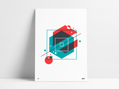 Geometric Overlay Poster abstract art abstract design abstraction agrib bright color circles geometric art geometric design geometric print geometric shapes overlays poster poster designer poster series square vector design vibrant colors wall art