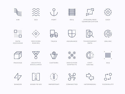 Forto Iconography abstract icons agrib branding branding and identity custom icon set custom icons forto geometric icon design icon designer icon set iconography icons line line art line icons literal icons logistics shipping icons ui icons