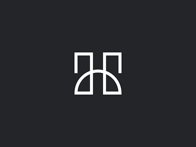 H Rainbow Lettermark Exploration by Anthony Gribben on Dribbble