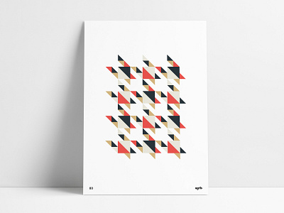 Geometric Houndstooth abgeo abstract abstract art agrib design geometric geometric art houndstooth negative space negativespace pattern pattern design poster poster design poster set print right triangles shapes triangular wall art