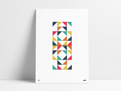 Negative Space Geometric Poster