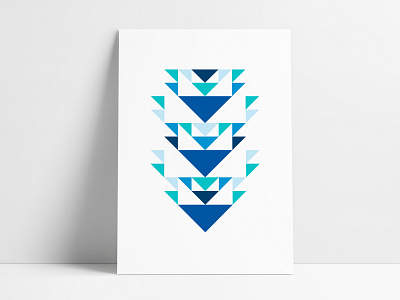 triangle geometric art