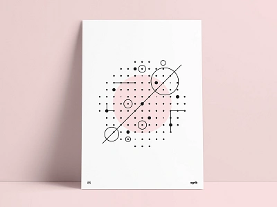 Abstract Geometry Poster abstract geometric abstract poster agrib circles circular custom poster dots geometric poster geometric print geometry geometry poster geometry print graph line poster plot points poster design poster set print design shapes